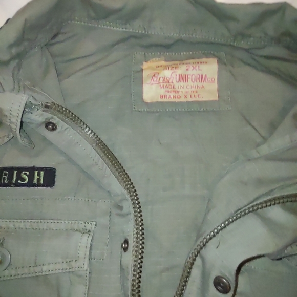 Parish Nation 2XL bomber jacket shirt with patches military shirt - Picture 7 of 10